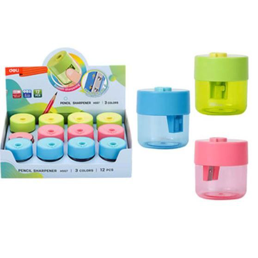 DELIDeli Ξύστρα Βαρελάκι Μονή Πλαστική 48x48x55.3mmpapell.gr